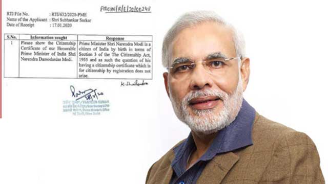 ‘Modi has no Indian citizenship documents’