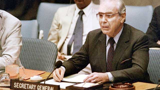 Ex-UN Secretary-General Perez de Cuellar dies