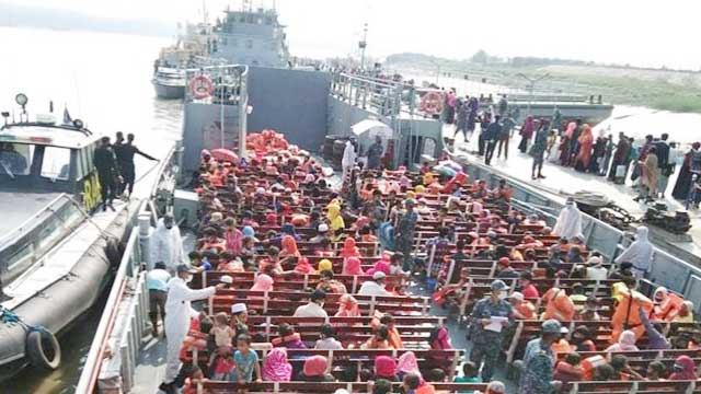 First batch of Rohingyas reaches Bhasan Char