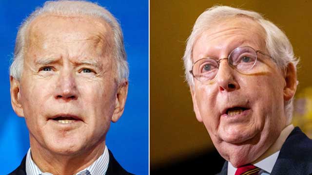 McConnell for the first time recognizes Biden as President-elect