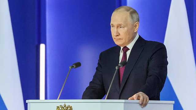 Putin suspends US nuclear treaty, vows to keep fighting in Ukraine