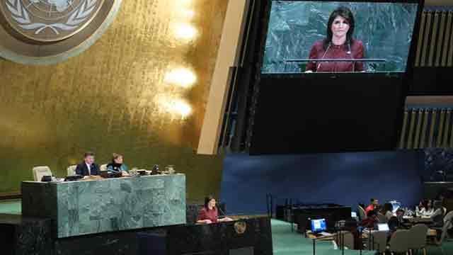 Haley defends American sovereignty on US embassy move to Jerusalem