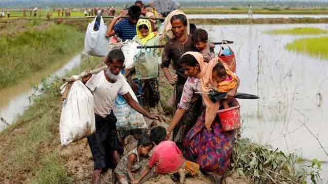 Myanmar builds military bases in Rohingya homes, mosques