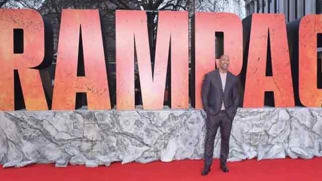 ‘Rampage’ sneaks past ‘Quiet Place’