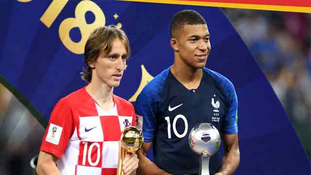 Modric wins World Cup Golden Ball as Mbappe named best young player