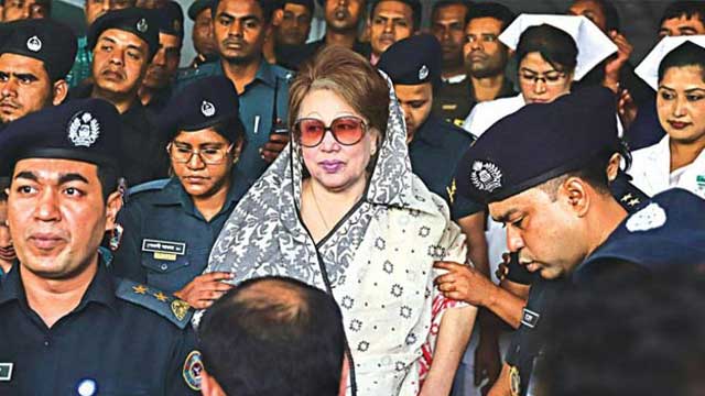 Family meets Khaleda Zia on Eid day