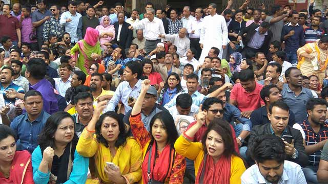 BNP holds sit-in, demands Khaleda Zia’s release