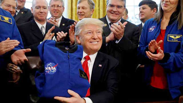 Trump says moon is a part of Mars