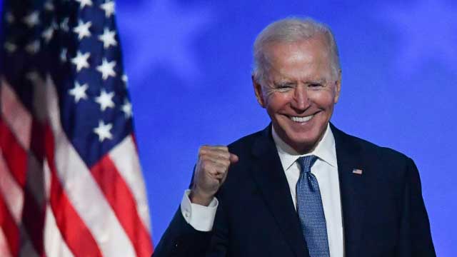 Time for US to unite, President-elect Biden says