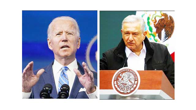 President Biden speaks with Mexican President Obrador