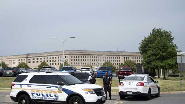 Officer dead after burst of violence outside Pentagon