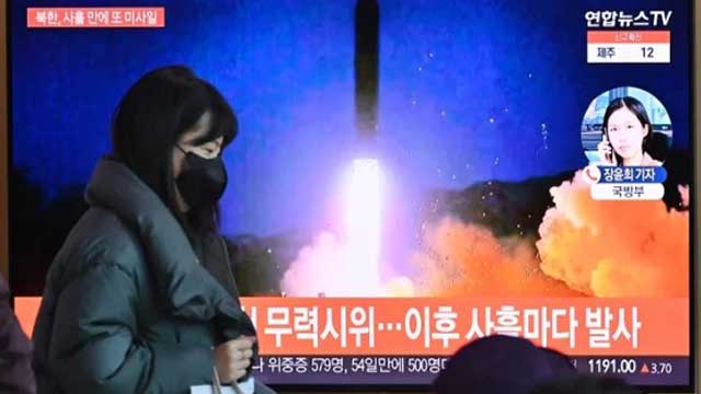 N Korea fires two suspected ballistic missiles
