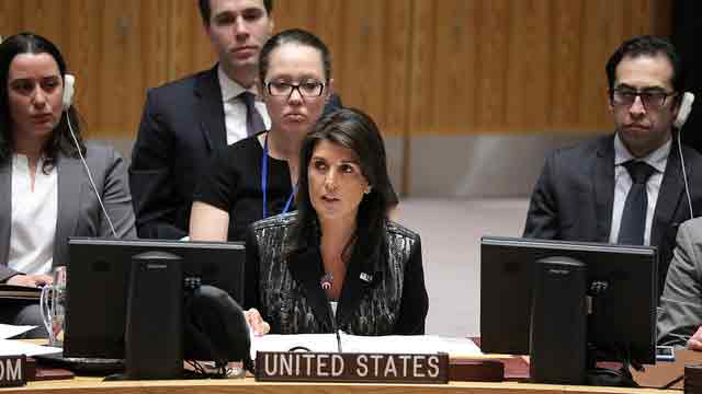 Haley’s remarks at a UNSC meeting on Syria