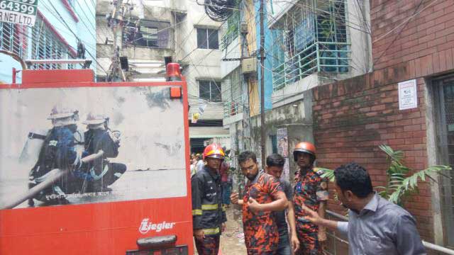 Building burnt in Banglamotor