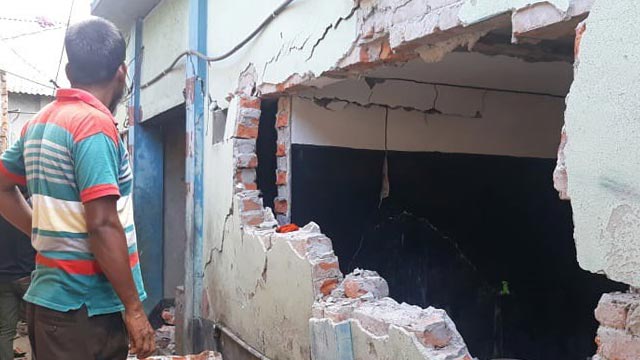 Child killed in wall collapse following gas explosion
