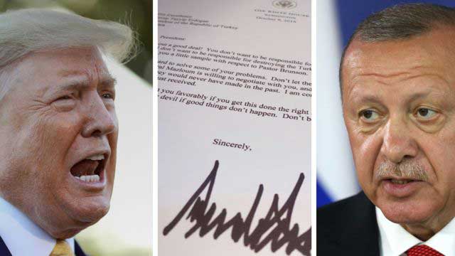 Turkey's Erdogan 'threw Trump's Syria letter in bin'