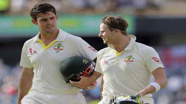 England Ashes hopes fade as Australia's Smith and Marsh put attack to sword