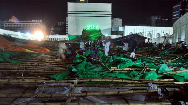 1 killed in Baitul Mukarram Mosque pandal collapse