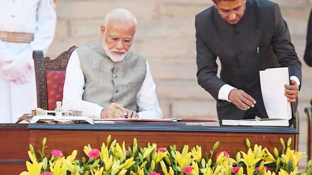 Modi sworn in as India PM