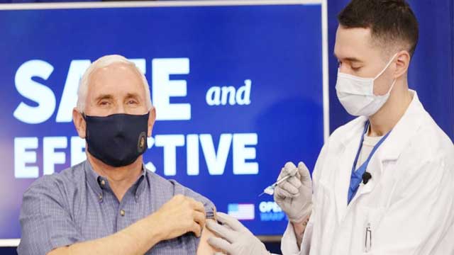 Pence, wife Karen, surgeon general get Covid-19 vaccines