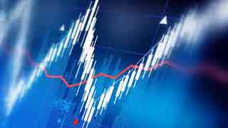 Share prices showing downtrend