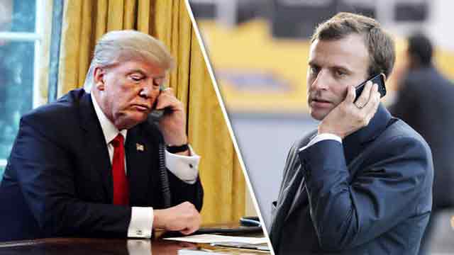 Trump calls Macron, discusses Middle East issue