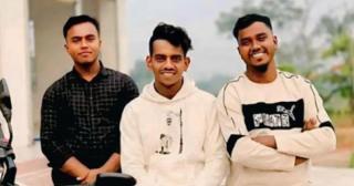 Three friends lose lives in Narsingdi bus-motorbike collision