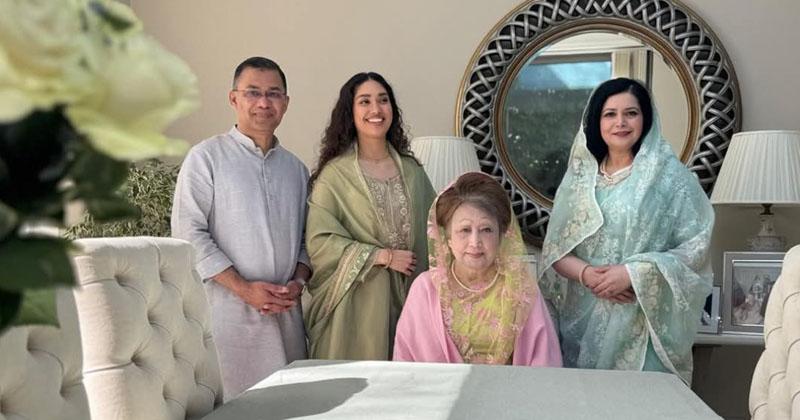 Khaleda Zia celebrates Eid with family members